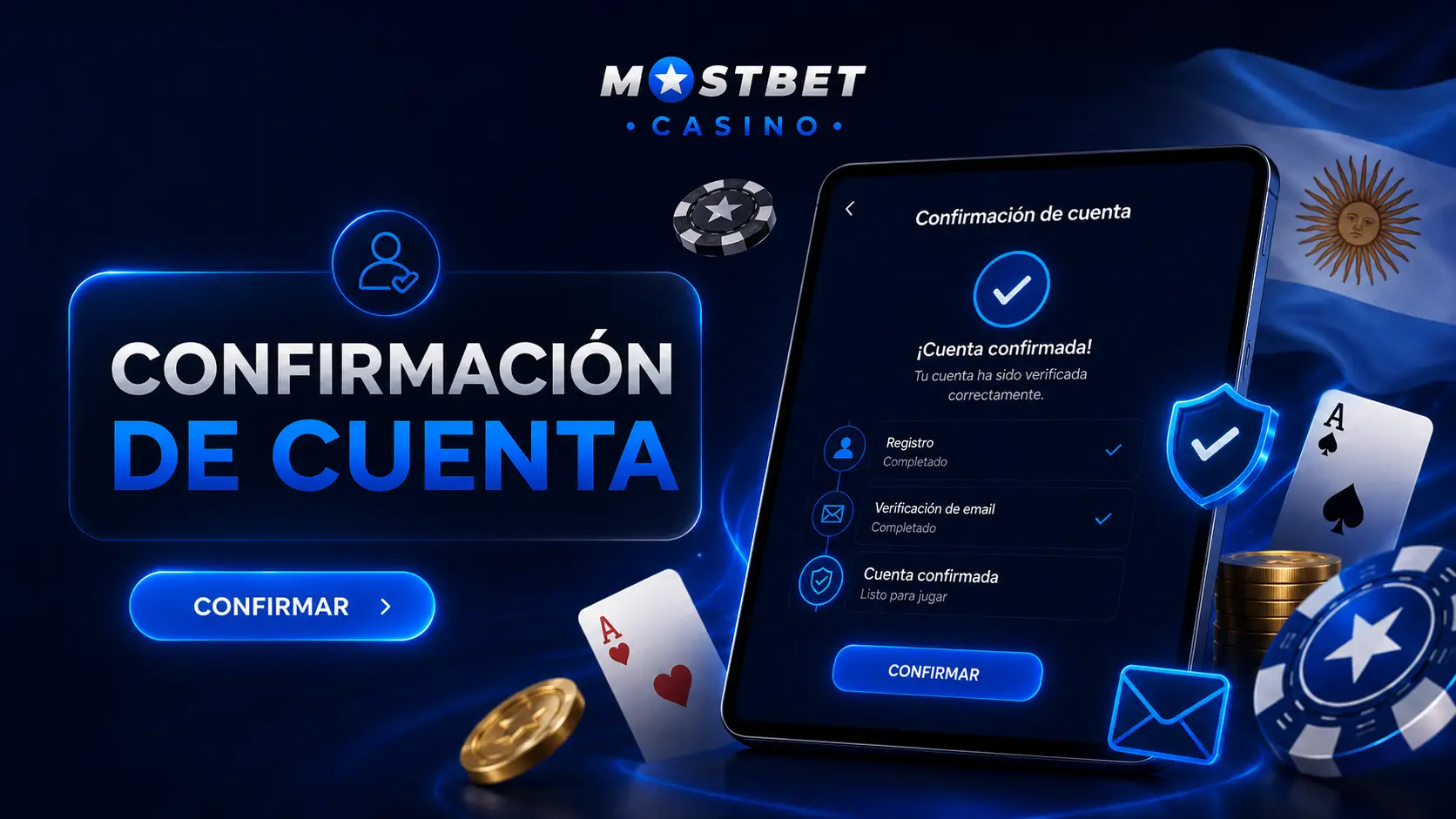 Confirmación de cuenta vía correo electrónico o SMS